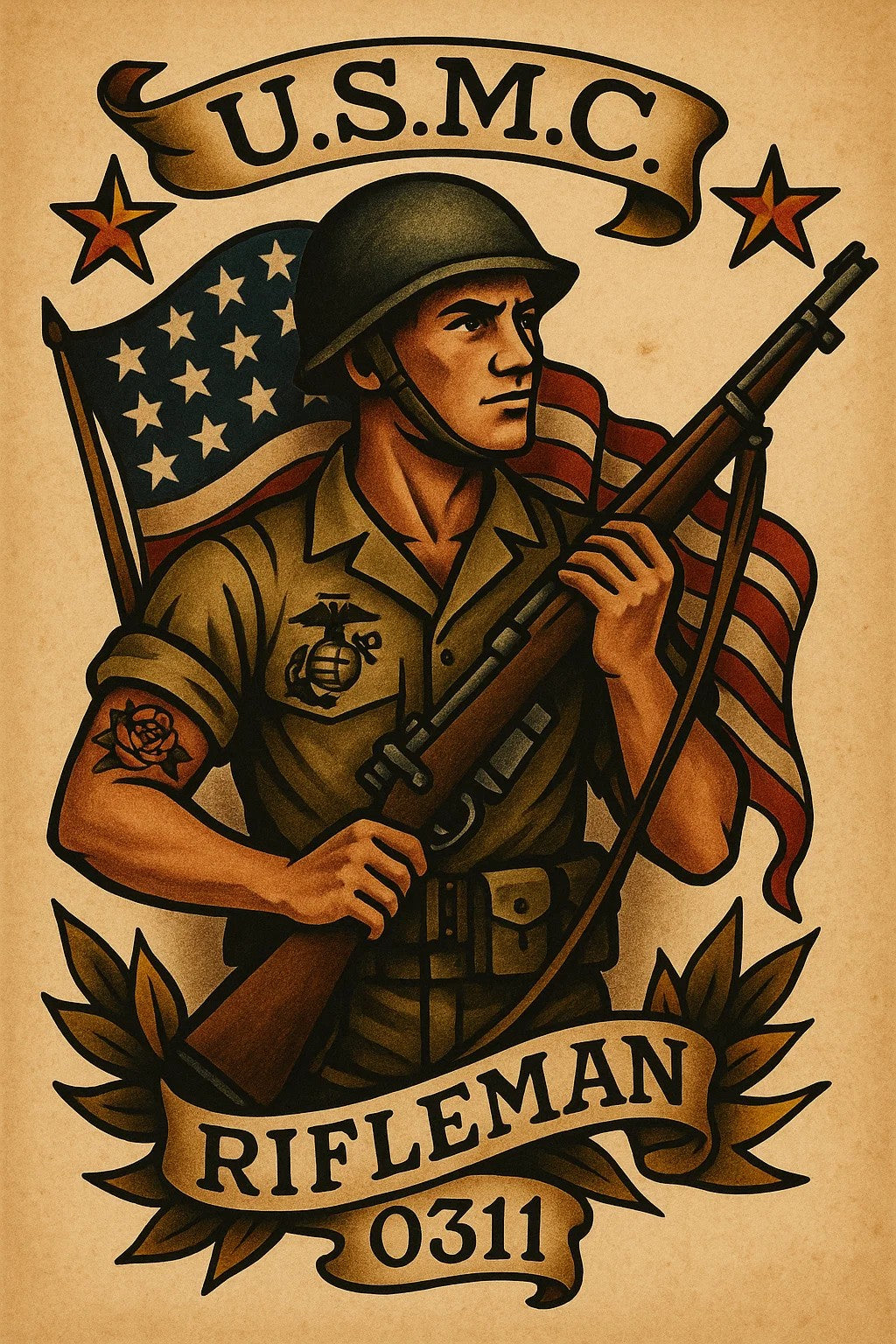 0311 Rifleman Sticker