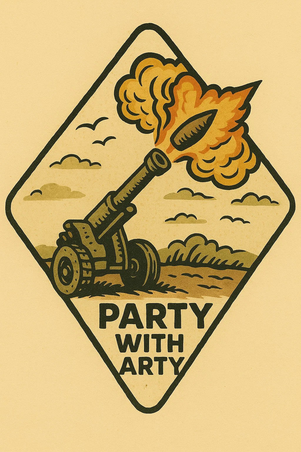 Party With Arty Sticker