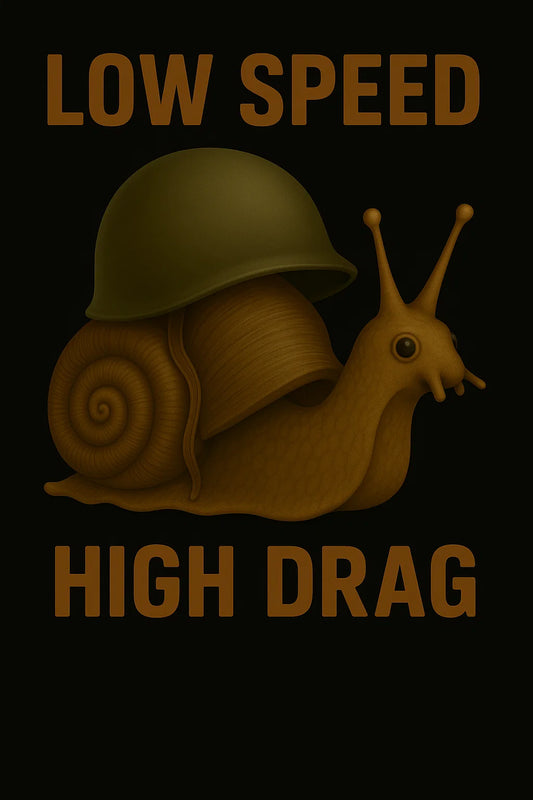 Low Speed, High Drag Sticker